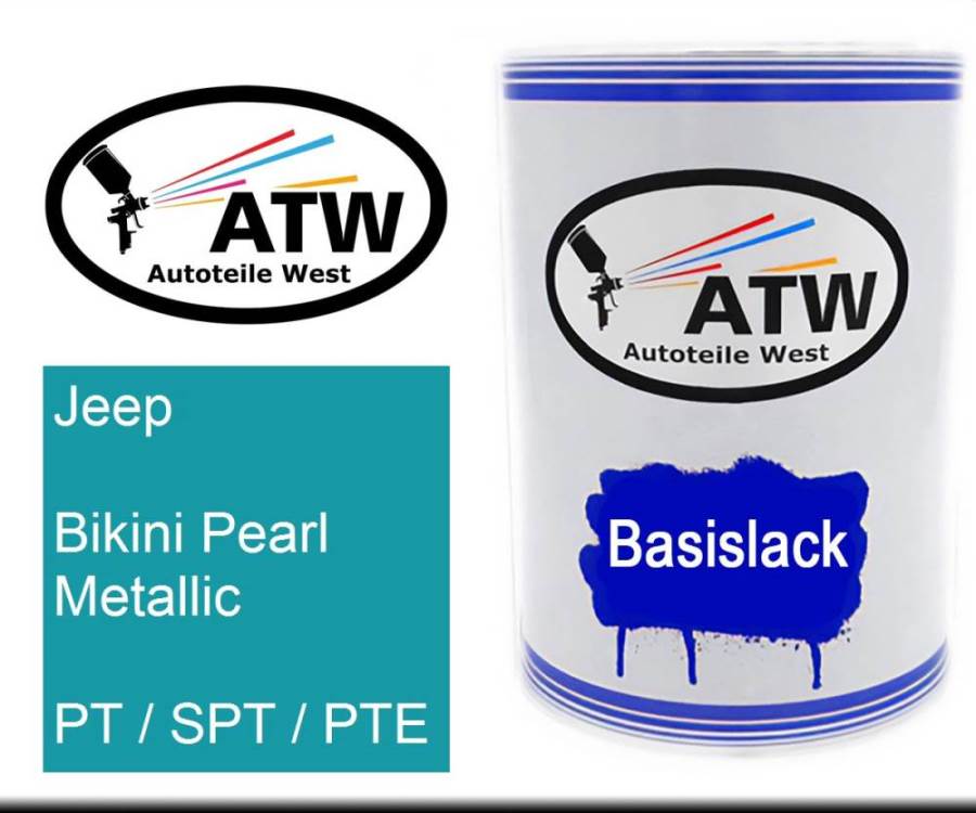 Jeep, Bikini Pearl Metallic, PT / SPT / PTE: 500ml Lackdose, von ATW Autoteile West.